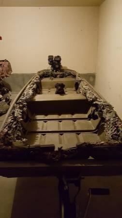 14ft Jon Boat with Duck Blind