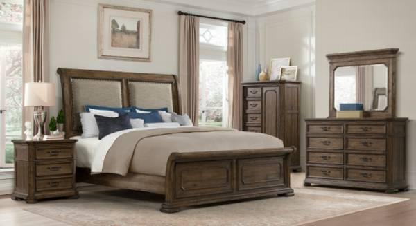 SplitPay per WEEKâ¢ 100+ Bedroom sets / Upholstered Sleigh Bed