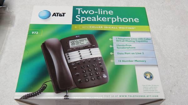 AT & T Two Line Speakerphone w/ Caller ID/Call Waiting