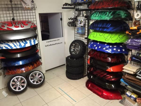 Custom Painted Golf Cart Bodies, parts, accessories and golf carts