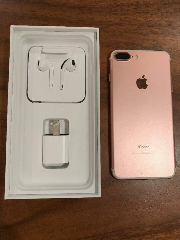 Factory Unlocked Apple iPhone 7 Plus - 128GB - Rose Gold (AT&T) Smartphone come with full complete box Message me if interested