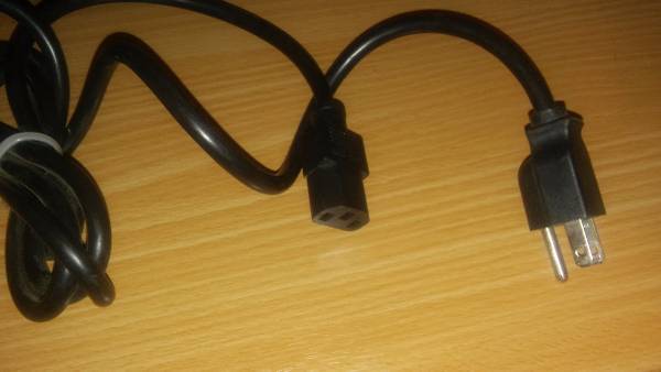 computer/monitor power cables - $5