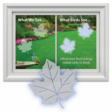 Window Alert Maple Leaf Decal, Unopened Pkg, Protects Birds - $5