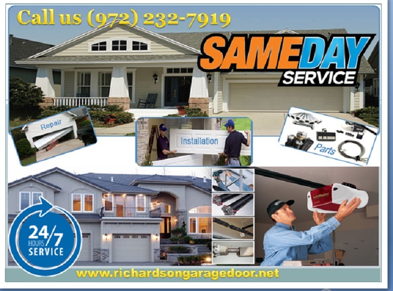 Same Day Services | New Garage Door Installation and Repair in Richardson, TX | $26.95