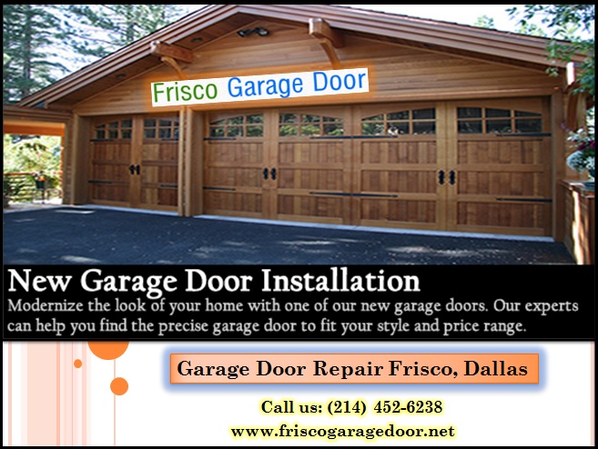 Top Most Rated New Garage Door Installation Frisco, 75034 TX - $25.95