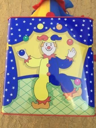Schylling Circus Jack-In-The-Box Musical Children Toy Clown