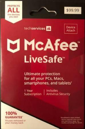 McAfee Antivirus LiveSafe 2018 Unlimited Devices