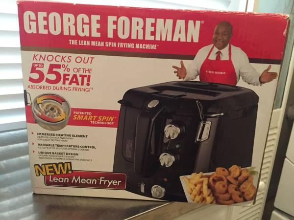 NEW George Foreman Smart SPINNER -  DEEP Fryer! 55% less fat!