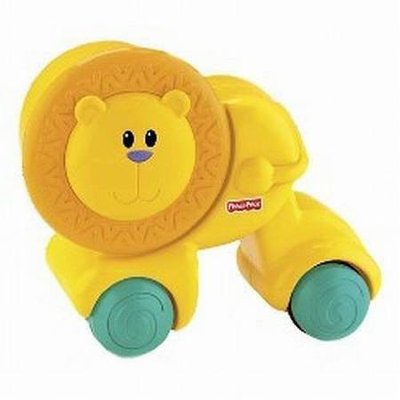 Fisher Price Press and Crawl Lion toy