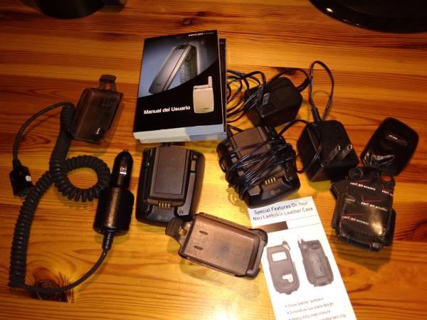 LG-VX 3100 SBM Cell Phone Accessories; charger, belt clip, leather cas