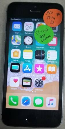 Unlocked iPhone 5S 16GB Black NO Touch ID T-Mobile ATT $70