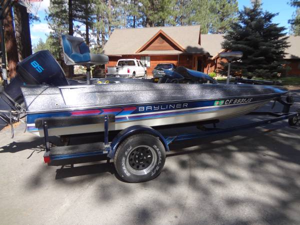 Cheap Fishing Boat - 1987 Bayliner Bas boat with trailer