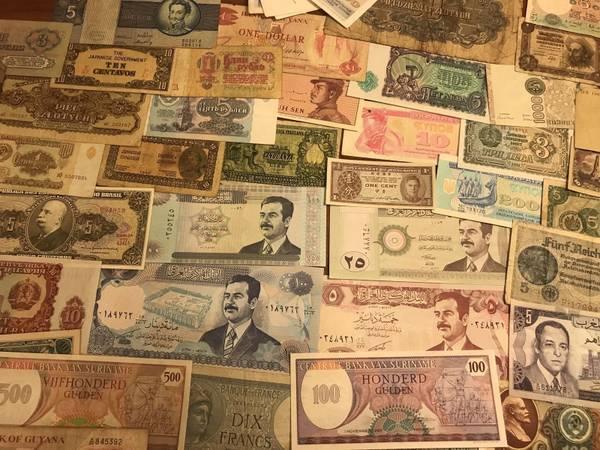 Foreign Currency Huge Lot 168 Banknotes