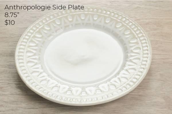 West Elm, Crate and Barrel plates, napkin