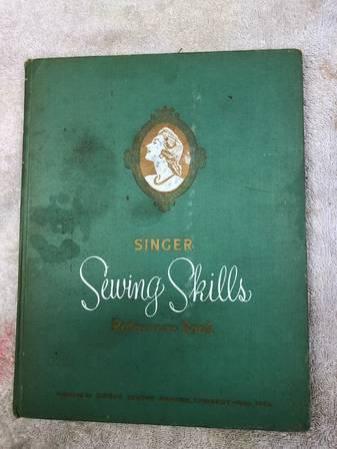 Old Vintage Singer Sewing Skills Reference Book 1954 Edition Hardcover