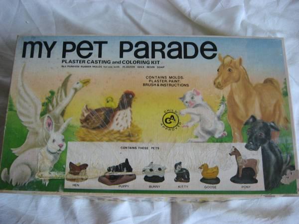 Vintage Bersted's Hobby Craft My Pet Parade Casting Coloring Kit No. 5