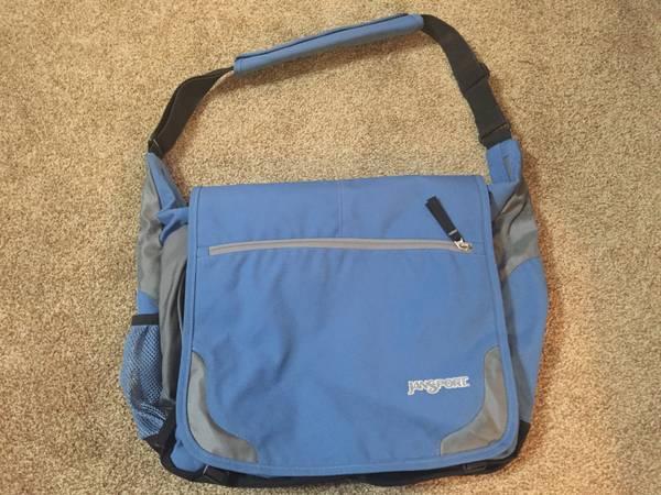 JanSport Laptop Backpack Bag light blue/grey