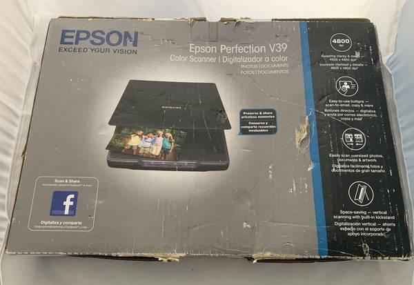 Epson Perfection V39 Color Photo & Document Scanner with scan-to-cloud