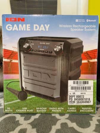 Brand New Game Day Wireless Rechargeable Bluetooth Speaker   Whether before the