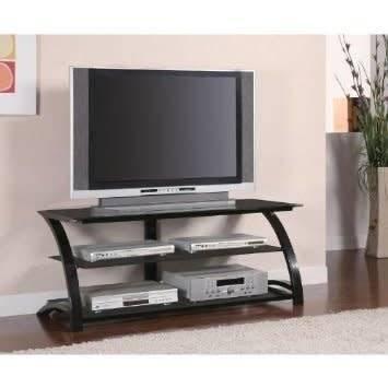 COASTER TEMPERED GLASS TV MEDIA CONSOLE STAND 700664