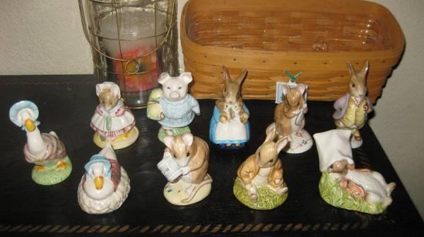 Huge Lot of Beatrix Potter Peter Rabbit Figurines