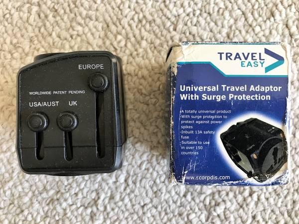 Travel Easy Universal Travel Adapter with Surge Protection Model #TXR7