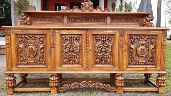 Stunning highly carved sideboard