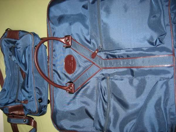 Vintage YSL Saint Laurent Travel/Garment Bag + Carry On Luggage Set