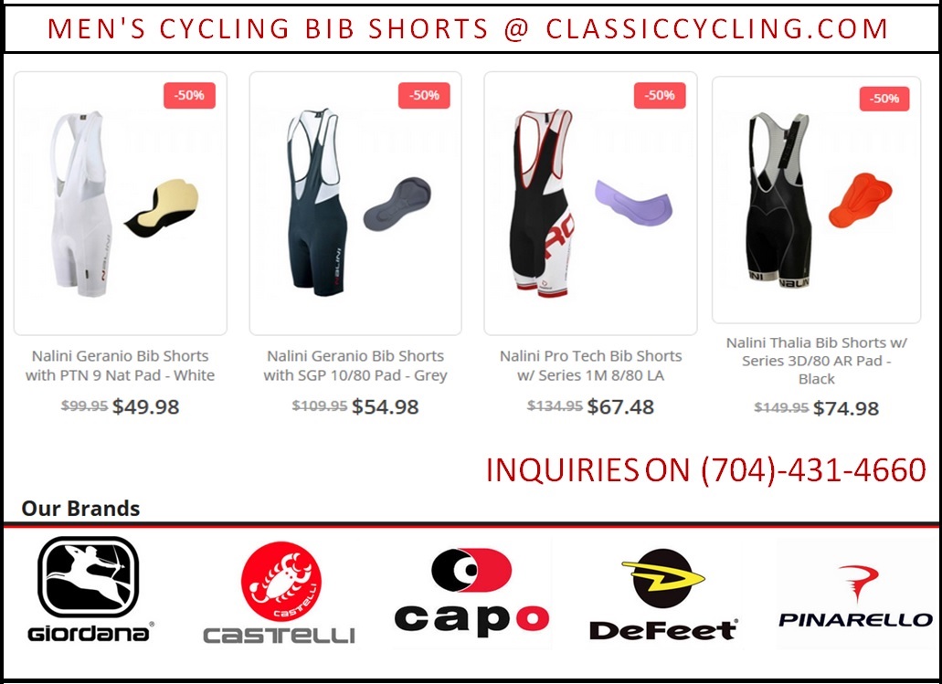 Classic Cycling – Special Discount on Nalini Men Bib Shorts
