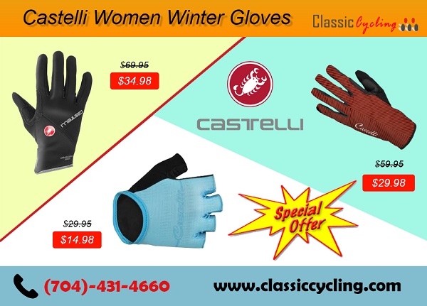 Special Offer on Castelli Gloves for Women by Classic Cycling | Winter Clearance