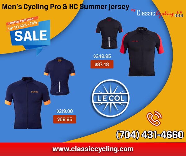 Huge Summer Sale on Le Col Men Cycling Jerseys - Upto 68% OFF 3 Days ONLY | Classic Cycling