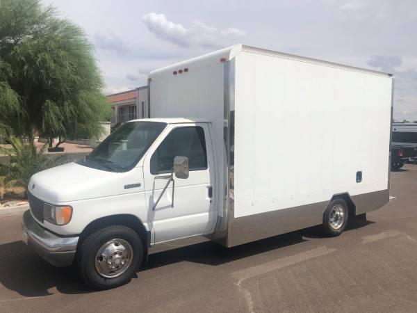 14' CUSTOM BOX TRUCK 1995 FORD E350 DIESEL IN AWESOME CONDITION LOOK
