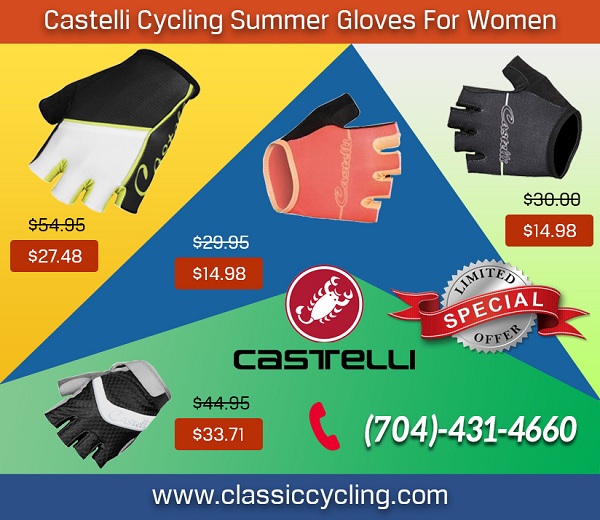 Exclusive Offer on Castelli Women's Summer Gloves at Classiccycling.com – Up to 50% OFF
