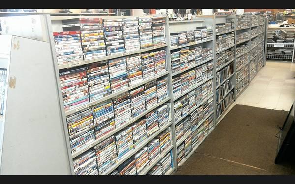 DVDs, VHS, CDs, Vinyl Records