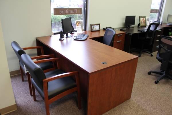 New Laminate L-Shaped Desks - Desk Options - Office Furniture