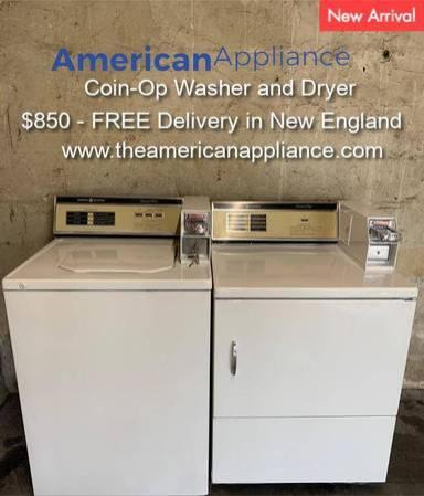 GE Coin Op Washer and Electric Dryer Set, FREE Delivery!