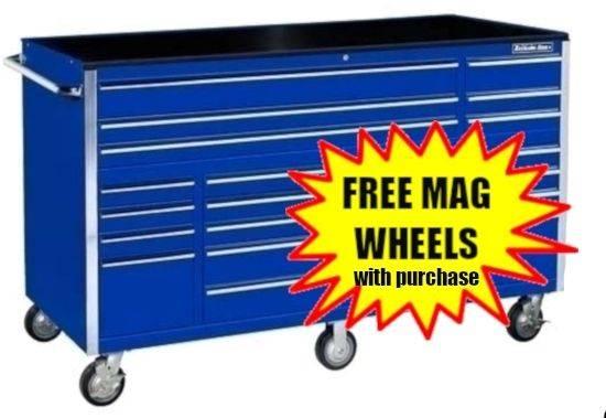 72 Rolling Cabinet Tool Box, Mag Wheels FreeShipping No Sales Tax