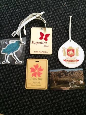 Five Destination Golf Bag Tags