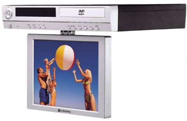 AudioVox Ultra Slim 10.4 Inch Drop Down TV with Built-in DVD Player