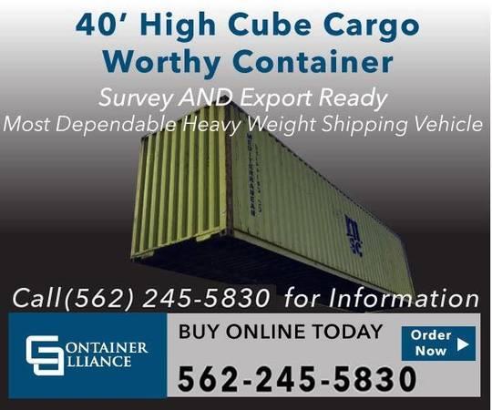 40' High Cube Shipping Container, Storage Container