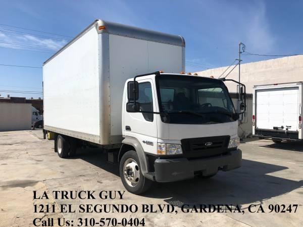 2008 FORD LCF ISUZU NQR 20' HIGH CUBE  BOX TRUCK WITH LIFTGATE LOW MIL