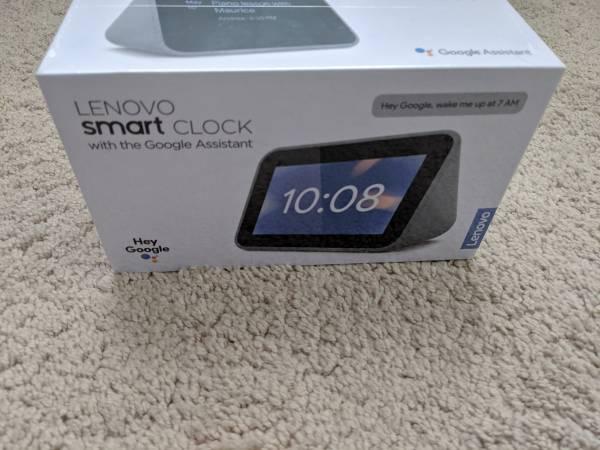 Lenovo Smart Clock with Google Assistant CD-24501F (Hemp Grey)