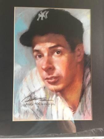 Awesome Joe DiMaggio Lithograph , signed and numbered by Haiyan