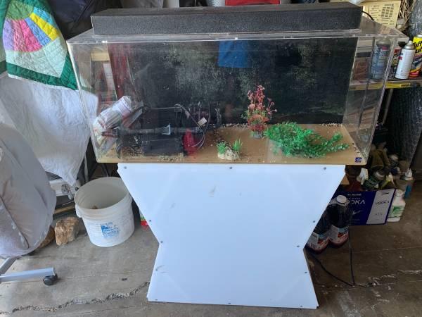 See Clear 40G acrylic aquarium with acrylic stand complete fish tank