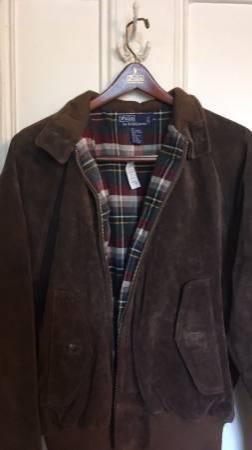 New With Tag Ralph Lauren Polo Men's Brown Suede Jacket