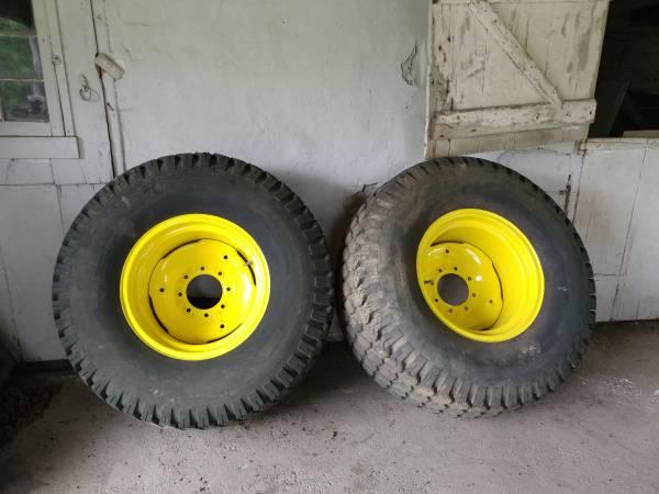 Tractor Rims & Turf Tires John Deere 1070 Farm Wheels set 44x18x20 NHS
