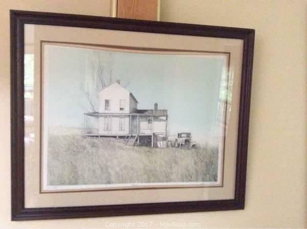 Signed and Numbered Lithograph by GERALD LUBECK! Jon's Place! 32