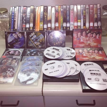 CHINESE DVDS (CANTONESE) AND TWO BOX SETS MANDARIN LIKE NEW