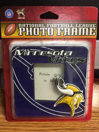 NFL Photo Frame Minnesota Vikings Theme 4.25 x 4.25 inches