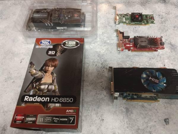Radeon HD 6850x2, 5770, 5450x3